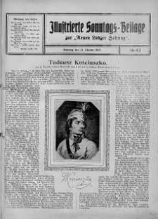 Illustrierte Sonntags Beilage zur Neue Lodzer Zeitung 14 październik 1917 nr 42