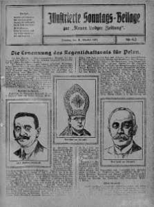 Illustrierte Sonntags Beilage zur Neue Lodzer Zeitung 21 październik 1917 nr 43