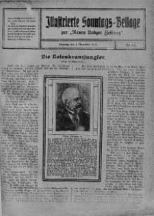 Illustrierte Sonntags Beilage zur Neue Lodzer Zeitung 4 listopad 1917 nr 45