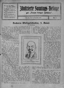 Illustrierte Sonntags Beilage zur Neue Lodzer Zeitung 16 grudzień 1917 nr 51
