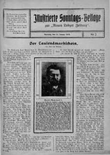 Illustrierte Sonntags Beilage zur Neue Lodzer Zeitung 13 styczeń 1918 nr 3