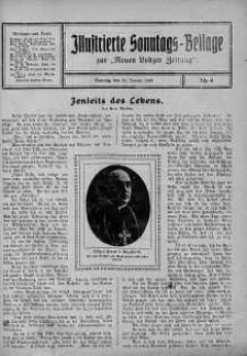 Illustrierte Sonntags Beilage zur Neue Lodzer Zeitung 20 styczeń 1918 nr 4