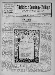 Illustrierte Sonntags Beilage zur Neue Lodzer Zeitung 2 czerwiec 1918 nr 23