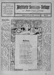 Illustrierte Sonntags Beilage zur Neue Lodzer Zeitung 16 czerwiec 1918 nr 25