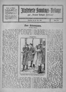 Illustrierte Sonntags Beilage zur Neue Lodzer Zeitung 23 czerwiec 1918 nr 26