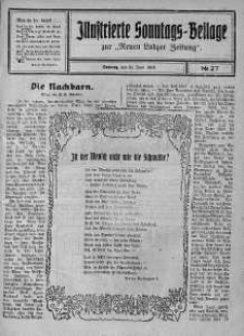 Illustrierte Sonntags Beilage zur Neue Lodzer Zeitung 30 czerwiec 1918 nr 27