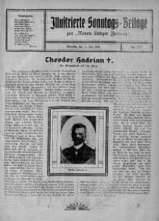 Illustrierte Sonntags Beilage zur Neue Lodzer Zeitung 14 lipiec 1918 nr 29