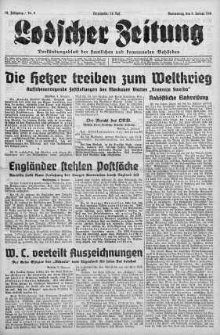 Lodscher Zeitung 4 styczeń 1940 nr 4
