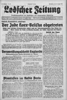 Lodscher Zeitung 6 styczeń 1940 nr 6