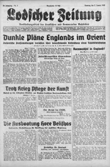 Lodscher Zeitung 7 styczeń 1940 nr 7
