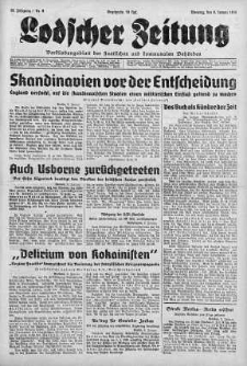 Lodscher Zeitung 9 styczeń 1940 nr 9