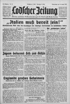 Lodscher Zeitung 18 styczeń 1940 nr 18