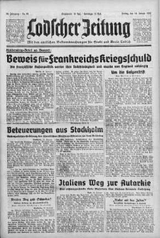 Lodscher Zeitung 19 styczeń 1940 nr 19