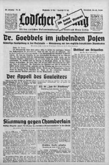 Lodscher Zeitung 20 styczeń 1940 nr 20