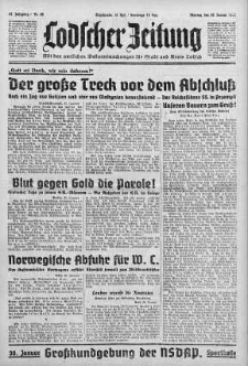 Lodscher Zeitung 29 styczeń 1940 nr 29