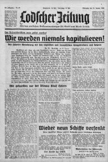 Lodscher Zeitung 31 styczeń 1940 nr 31