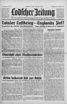 Lodscher Zeitung 2 luty 1940 nr 33
