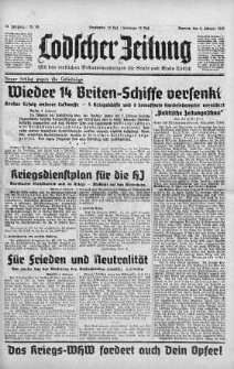 Lodscher Zeitung 4 luty 1940 nr 35