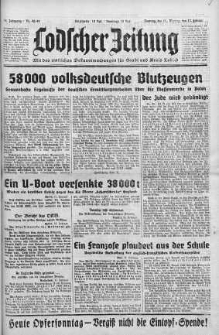 Lodscher Zeitung 11/12 luty 1940 nr 42/43