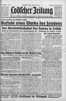 Lodscher Zeitung 16 luty 1940 nr 47