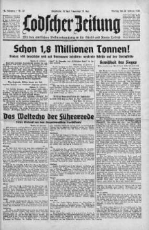 Lodscher Zeitung 26 luty 1940 nr 57