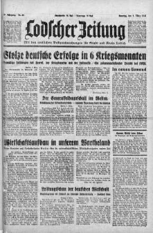 Lodscher Zeitung 3 marzec 1940 nr 63
