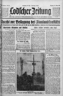 Lodscher Zeitung 10 marzec 1940 nr 70