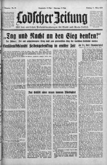 Lodscher Zeitung 11 marzec 1940 nr 71
