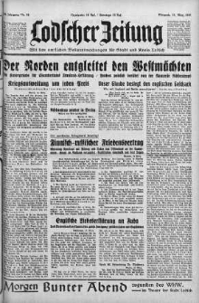 Lodscher Zeitung 13 marzec 1940 nr 73
