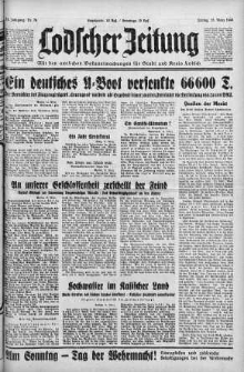 Lodscher Zeitung 15 marzec 1940 nr 75