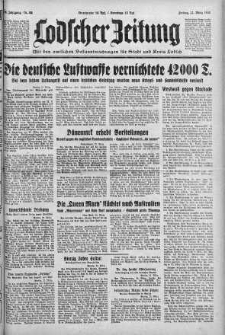Lodscher Zeitung 22 marzec 1940 nr 82