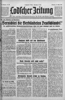 Lodscher Zeitung 27 marzec 1940 nr 86