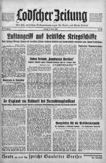 Lodscher Zeitung 5 kwiecień 1940 nr 95