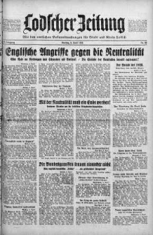 Lodscher Zeitung 8 kwiecień 1940 nr 98