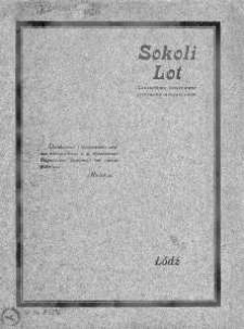 Sokoli Lot : czasopismo ilustrowane literacko-artystyczne październik 1926 nr 1
