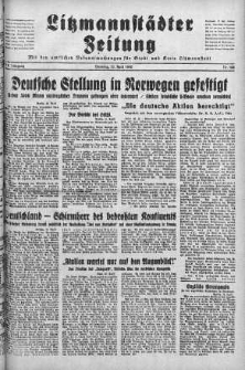 Litzmannstaedter Zeitung 16 kwiecień 1940 nr 106