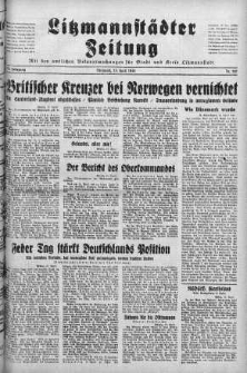 Litzmannstaedter Zeitung 17 kwiecień 1940 nr 107