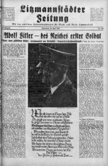 Litzmannstaedter Zeitung 20 kwiecień 1940 nr 110