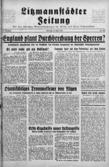 Litzmannstaedter Zeitung 30 kwiecień 1940 nr 120