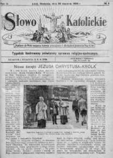 Słowo Katolickie : Tygodnik Ilustrowany Poświęcony Sprawom Religijno-Społecznym 24 styczeń 1926 nr 4
