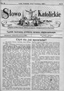 Słowo Katolickie : Tygodnik Ilustrowany Poświęcony Sprawom Religijno-Społecznym 11 kwiecień 1926 nr 15
