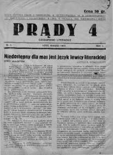 Prądy: Regionalne Czasopismo Łódzkiego Klubu Literackiego 1932 R.II nr 4