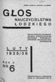 Głos Nauczycielstwa Łódzkiego 1935/1936 luty nr 6