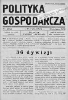 Polityka Gospodarcza 31 sierpień 1936 nr 21/22