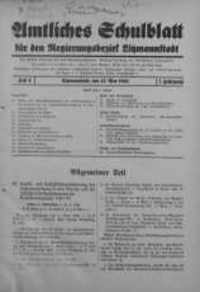 Amtliches Schulblat fur den Regierungsbezirk Ltzmannstaadt 15 Mai Jg. 1. 1941 H. 4