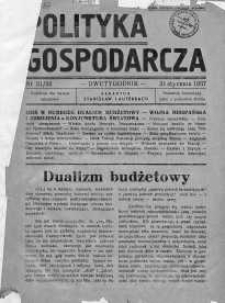 Polityka Gospodarcza 31 styczeń 1937 nr 31/32