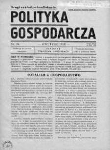 Polityka Gospodarcza maj 1938 nr 64