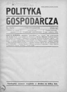 Polityka Gospodarcza wrzesień 1938 nr 71/72