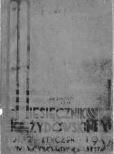 Miesięcznik Żydowski styczeń 1932 zeszyt 1