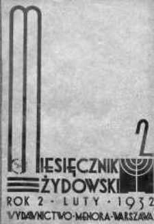 Miesięcznik Żydowski luty 1932 zeszyt 2